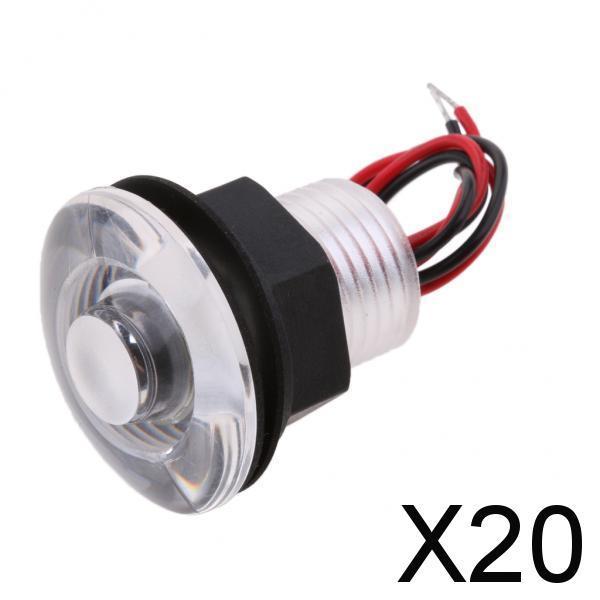 Maxbell 20xBoat LED Livewell Courtesy Stair LED Light Lamp Waterproof Blue