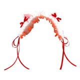 Maxbell Cat Ears Lolita Headband Cute for Party Supplies Stage Performances Carnival red