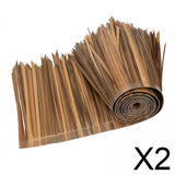 Maxbell 2xStraw Roof Thatch Simulation Multi Use Decorative Mat for Outdoor Hut Garden