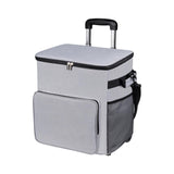 Maxbell Rolling Cooler Compact Chiller Soft Travel Cooler for Beach Shopping Camping Gray