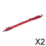 Maxbell 2xEye Glasses Holders Around Neck Non Slip String Rope for Men Skiing Hiking Red