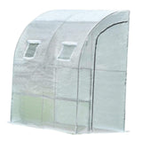 Outdoors Greenhouse Cold Weather Half with Shelves for Garden Yard Vegetable