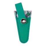 Maxbell Crafts Scissors Case PU Leather Sewing Tool Embroidery Scissors Storage Case Green