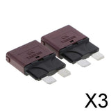 Maxbell 3x2 Piece Automatic 28V Marine Resettable Fuse Auto Circuit Breaker Blade 10A