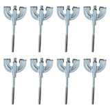 Maxbell 8x Bass Drum Claws Wear Resistant Hardware Percussion Instrument Accessories M6