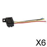 Maxbell 6xCar 12V 12 Volt DC 20A/30A AMP Relay Harness Socket 5Pin 5 Wire