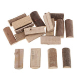 Maxbell 20 Pieces 15x35mm Natural Tree Wood Sticks Logs Tree Stumps Blocks Wooden Pieces for Arts & Crafts, Home Decoration, Wedding Event Ornaments - Aladdin Shoppers