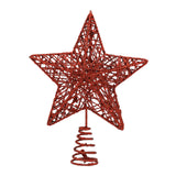 Maxbell Glittering Christmas Tree Decorations Xmas Tree Glitter for Living Room Home Red