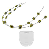 Maxbell Temporary Tooth Decoration with Metal Wires Fashionable Brace Chain Yellow