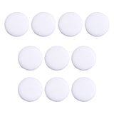 Maxbell 10x Fabric Cloth Covered Buttons DIY Sewing Buttons for Clothes Shirts Coats White