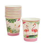 Maxbell 60pcs Tropical Flamingo Paper Disposable Cups Birthday Party Tableware Decor