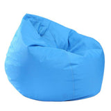 Maxbell Waterproof Stuffed Animal Storage Bean Bag Cover Yellow & Sky Blue