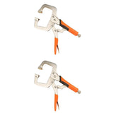 Maxbell C Clamp Vise Grip Locking Regular Tip Multi Pincers Tongs Forceps 6/11 Inch