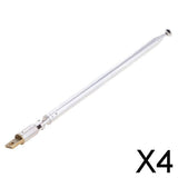 Maxbell 4xReplacement 6 Sections Telescopic Antenna Aerial for Car Phone Radio TV