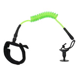 Maxbell Maxbell Adjustable Bodyboard Surfboard Coiled Bicep Wrist Leash Black, green