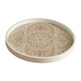 Maxbell Dining Table Bathroom Perfume Tray Counter Bar Circle Decorative Plate Decor White