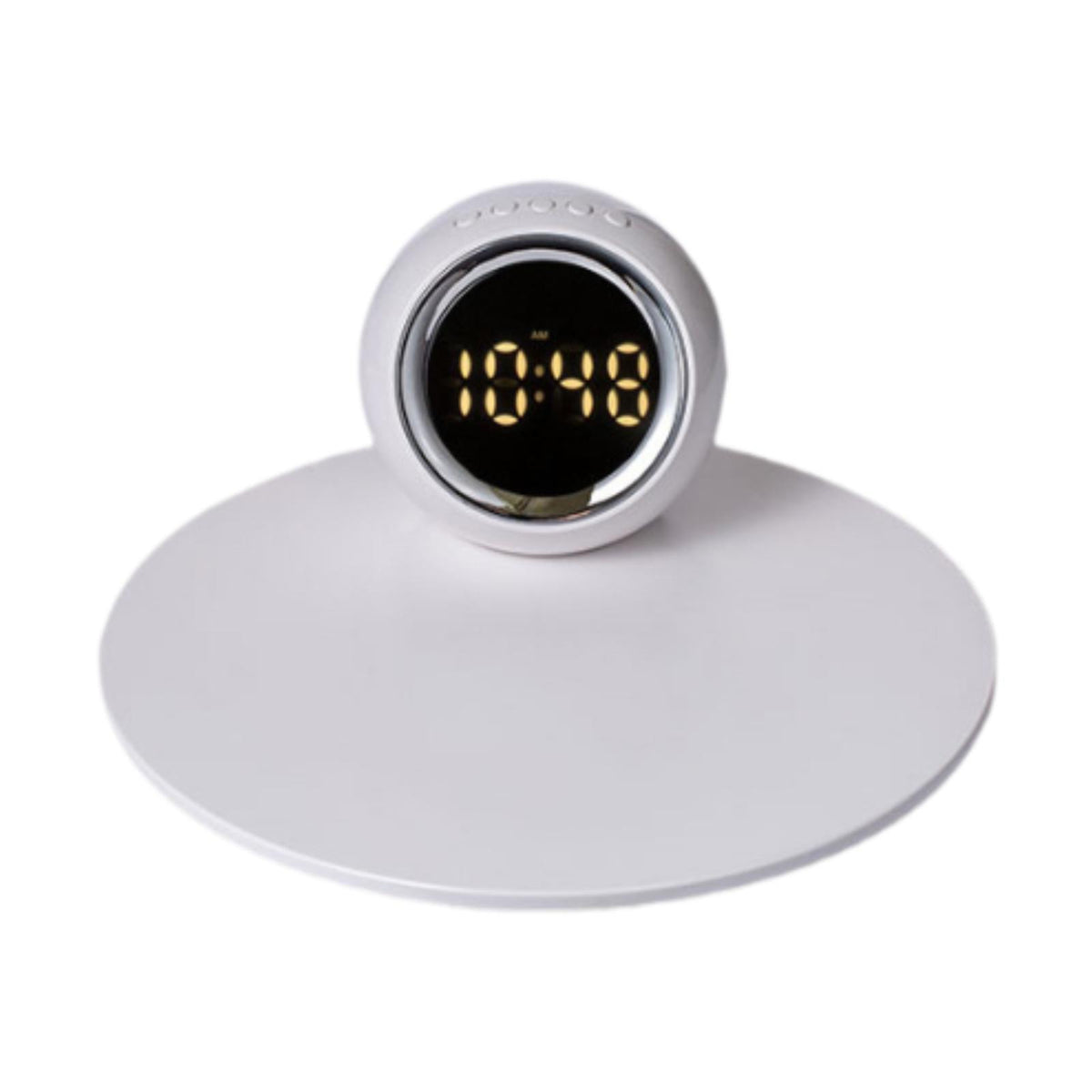 Maxbell Desk Clock Wireless Charging Living Room Hall Office LED Digital Alarm Clock White