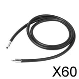 Maxbell 60xRubber Cord Rope Necklace Chain With Stainless Steel End Clasp 20 Inch