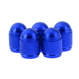 Maxbell 5 Pieces Aluminum Bicycle Bike Schrader Air Valve Dust Cap Cover Blue - Aladdin Shoppers