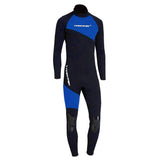 Maxbell Maxbell Full Body Wetsuits 3mm Neoprene Long Sleeve Back Zip for Diving XXXL Blue