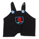 Maxbell Lovely Flower Overalls Shoulder Strap Pants For 1/8 BJD MSD BB Dolls Black - Aladdin Shoppers
