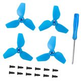 Maxbell 4x Propellers Portable with Screws RC Drone Accessories for Drone Quadcopter blue