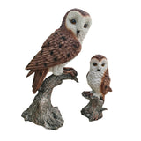 Maxbell Mother and Child Owls Figurine Set for Pathways Decor Lovely Resin