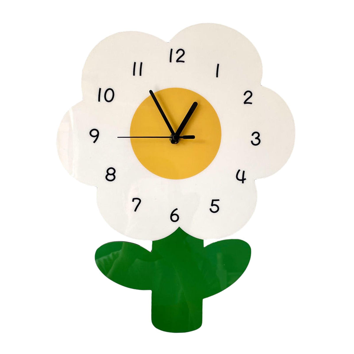 Maxbell Maxbell Cute Wall Clock Flower Hanging Clock Decorative Ornament Creative Silent Large