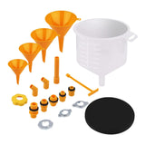 Maxbell 19x Generic Leakproof Coolant Funnel Set Vehicle Sturdy Radiator Bleeder Set