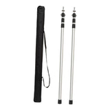 Maxbell Tent Poles Tent Accessories Universal Awning Poles for Hiking Garden Camping Silver