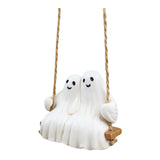 Maxbell Halloween Ghost Statue Hanging Ornament Scene Layout for Patio Garden Office