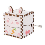 Maxbell Wooden Music Box Collectibles Musical Boxes for Birthday Festival Boys Girls Style A