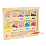 Maxbell Magnetic Color and Number Maze Board Counting Matching Toy for Children Gift Style B