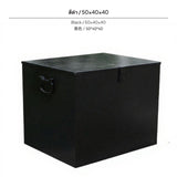Maxbell spacious steel tool storage case Organizer, Multi-Functional Iron Tool Case for Automotive Repair, Household & Car Storage, Thickened Handles, Lock Buckle, Full Weld Construction, Anti-Rust, Multiple Sizes Black 50x40x40