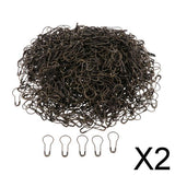 Maxbell 2x21mm Metal Gold Safety Pins/Gourd Pin/Bulb Pin for Clothing Crafting & DIY Bronze 500Pcs