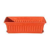 Maxbell Window Box Versatile with Tray Flower Pot for Outside Balcony Indoor Outdoor Red