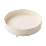 Maxbell 360° Rotating Makeup Organizer Round Makeup Brush Holder for Perfume Cabinet White
