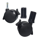 Maxbell 2 Pieces Locking Casters 70360 Replacement Lawn Yard Outdoor Easy to Install