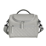 Maxbell Lunch Bag for Women Portable Adult Lunch Cooler Case for Beach Office Travel Gray