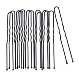 Maxbell 20 Pieces U-shaped Barrettes Crimped Waved Updo Hair Pin Black Lady Women for Wedding Parrty DIY Hair Style Clip - Aladdin Shoppers