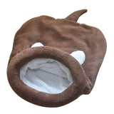 Maxbell Maxbell Cute Cat Kitten Sleeping Bag Winter Warm Soft Nest Kennel Grey/Coffee/Pink Coffee