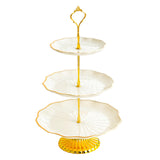 Maxbell Cupcake Stand Dessert Fruit Candy Display Plate for Countertop Desktop Party L with Foot