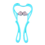 Maxbell Manual Neck Massager Fitness Compact Ergonomic Lightweight Shoulder Massager Blue