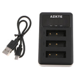 Maxbell Maxbell NP-BX1 Battery 3-Channel USB Charger Cradle for Sony Cyber-Shot DSC-RX100 DSC-HX300 DSC-RX1 HDR-AS15 Digital Camera