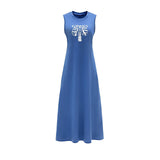 Maxbell Maxbell Women's Summer Dress Summer Stylish Crewneck Dress for Shopping Party Street S