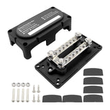 Maxbell Bus Bar Power Distribution Block Junction Block for Car Automotive Boat Black