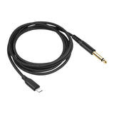 Maxbell Audio Cable 6.35mm 1/4in Sturdy Instrument Cable for Speaker Equalizer Mixer 200cm