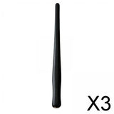 Maxbell 3xWooden Calligraphy Dip Pen Holder for Various Pen Nib Portable Compact Retro Black