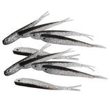 Maxbell 4x10 Pieces Artificial Soft Fishing Lures Baits Lifelike Fish Swimbaits 7.5cm