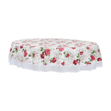 Maxbell Round Tablecloth Washable Summer Flower Table Cloth for Banquets Events Home